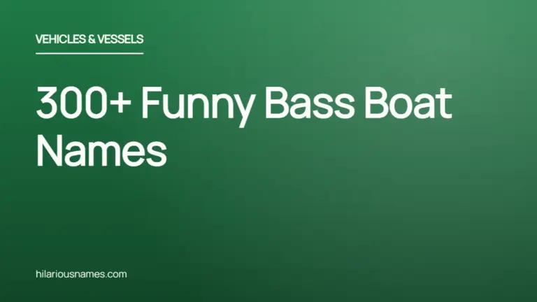 300+ Funny Bass Boat Names (Hilarious & Catchy)