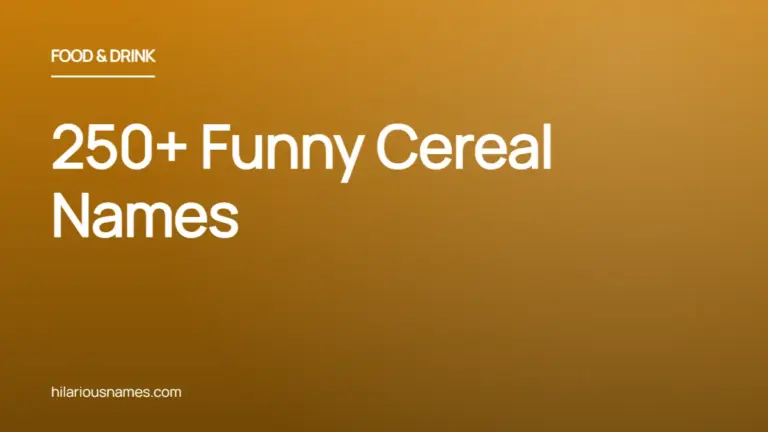 250+ Funny Cereal Names (Silly & Sweet)