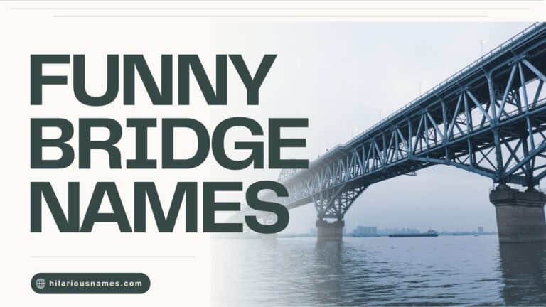 425+ Funny Bridge Names (Witty & Weird)