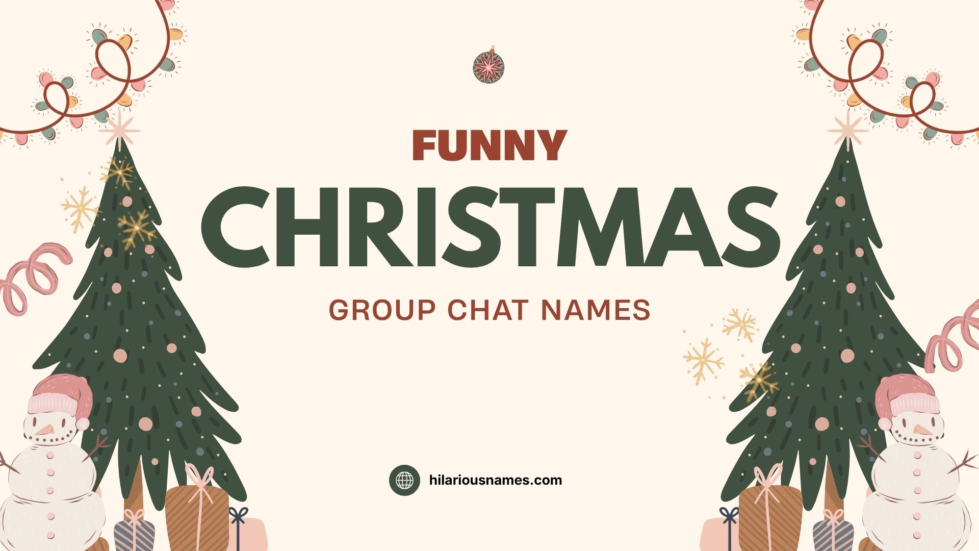 funny christmas group chat names