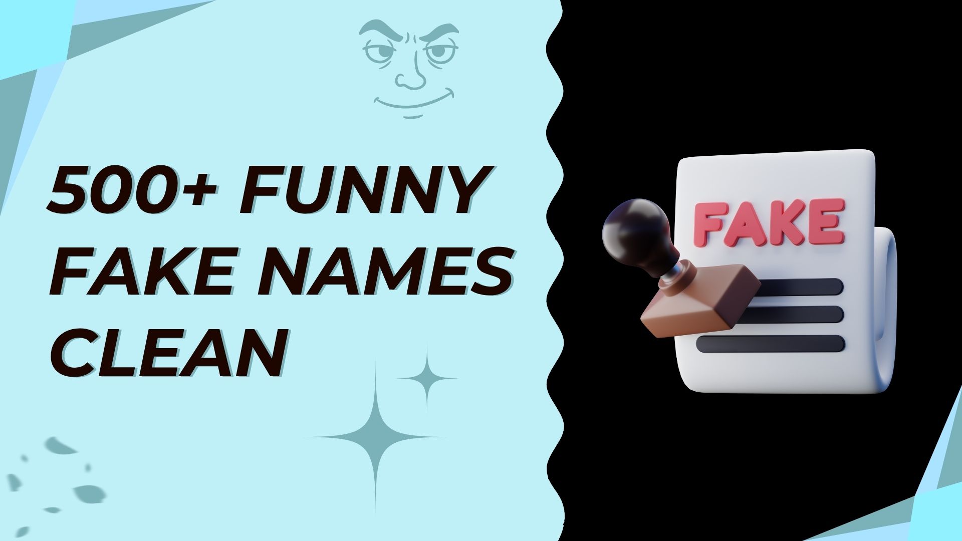 funny fake names clean