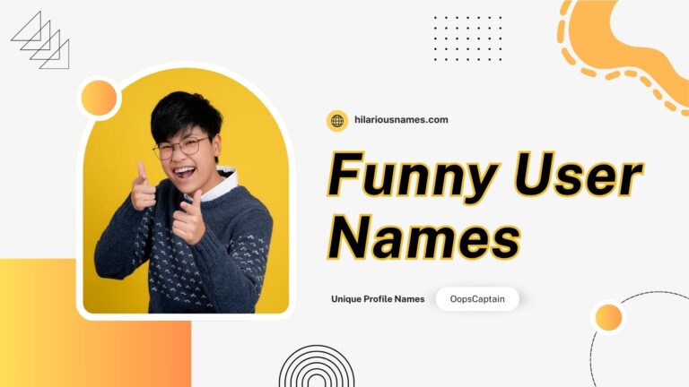 500+ Funny User Names (Hilarious & Creative)